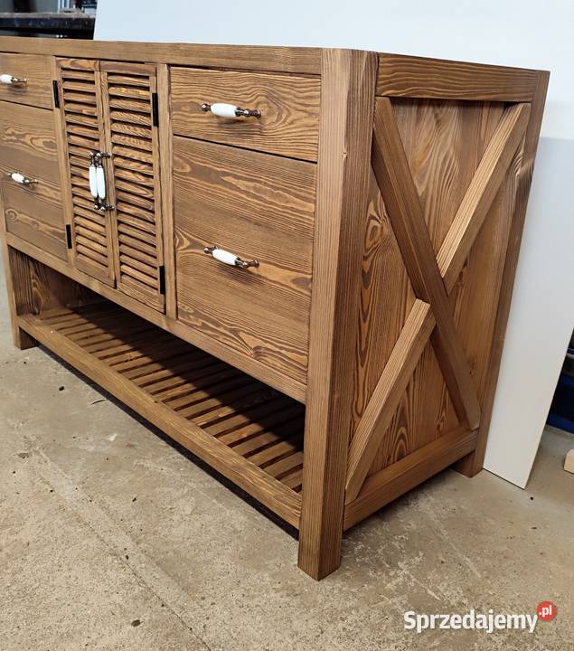 Komoda szafka drewniana pod umywalkę nablatową 48cm Zduńska Wola