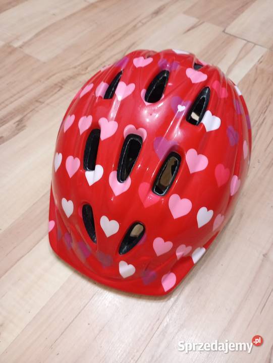 kask rowerowy dziecięcy serca czerwony SM 5256 Szczecin