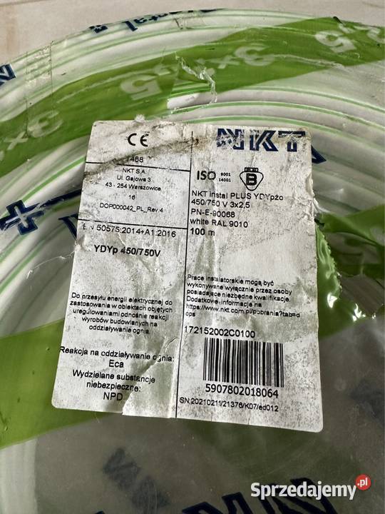 Kabel NKT YDYp 3x25 Małogoszcz