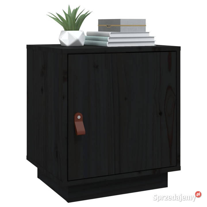 Szafka nocna czarna 40x34x45 lite drewno sosnowe Warszawa sprzedam