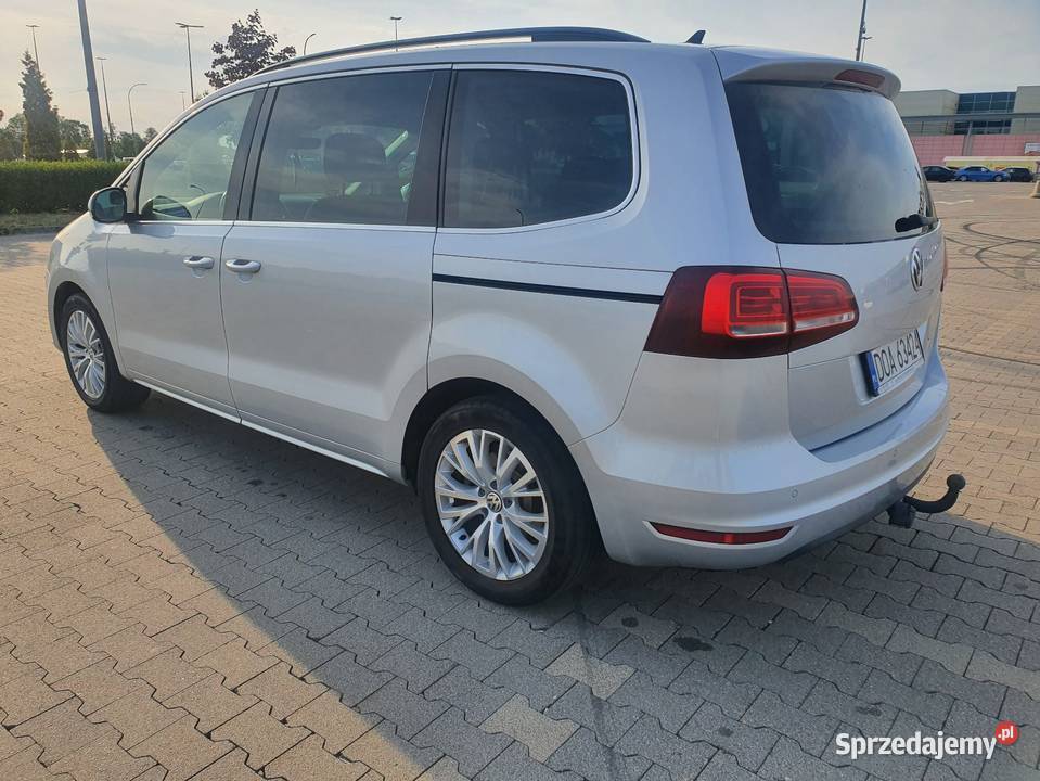 Volkswagen Sharan DSG 7 osobowy Tempomat Aktywny elektrochrom. lusterka boczne Wrocław
