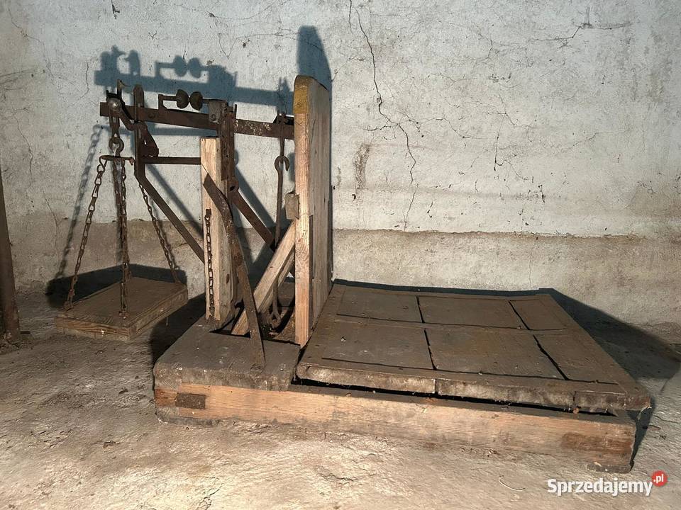 Stara waga dziesiętna rolnicza gospodarcza Łowicz