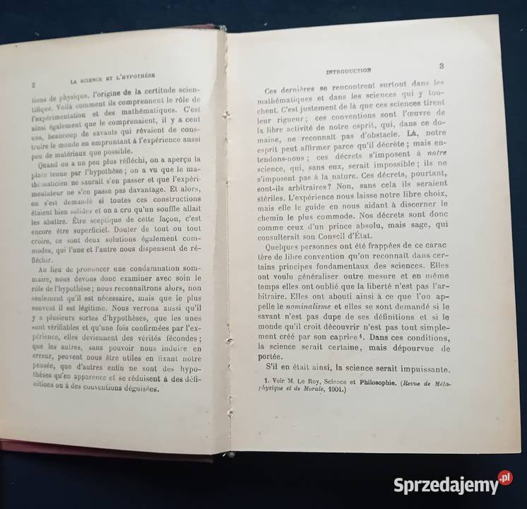 H Poincare La Science et lHypothese E Flammarion Koźminek