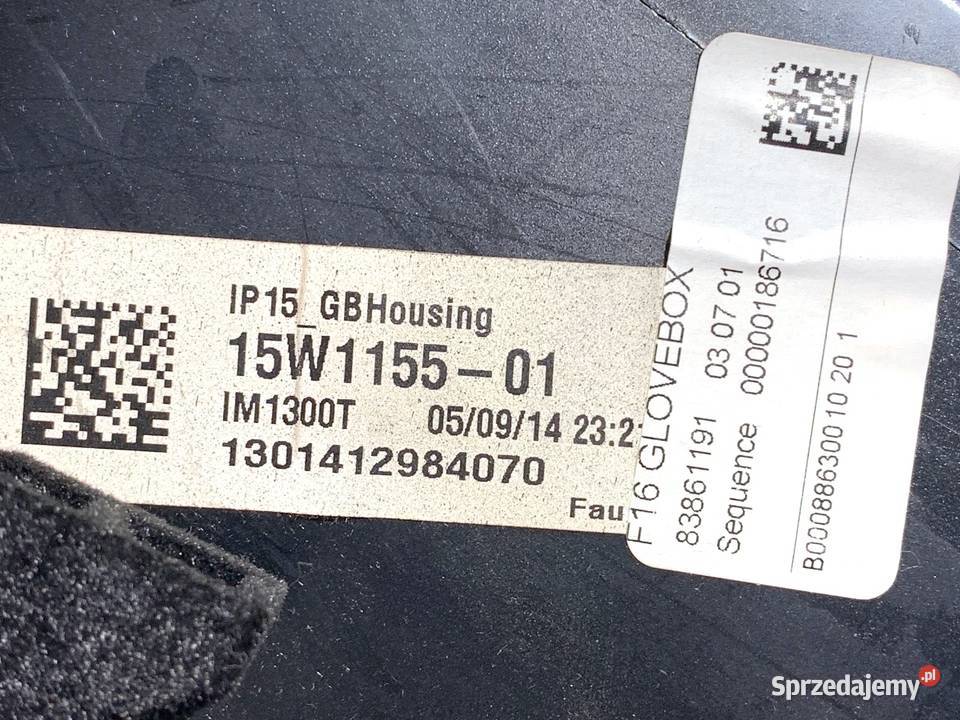 SCHOWEK PASAŻERA BMW F16 SUV 1419 PÓŁKA DESKI