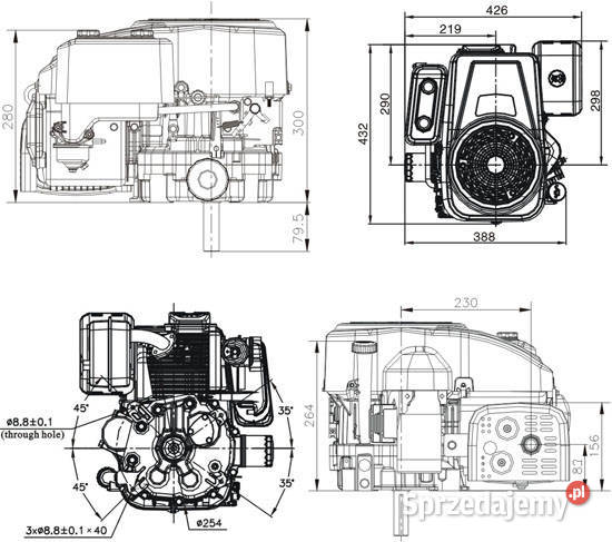 Silnik LONCIN LC1P92 16 do traktorka kosiarki śląskie Częstochowa sprzedam