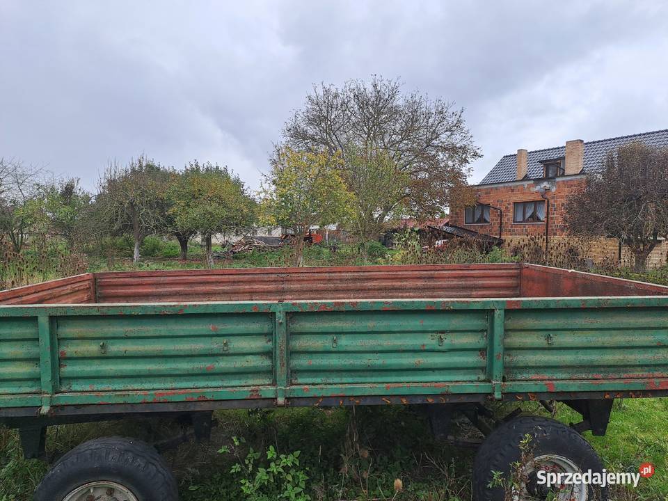 Przyczepa rolnicza bez rejestracji
