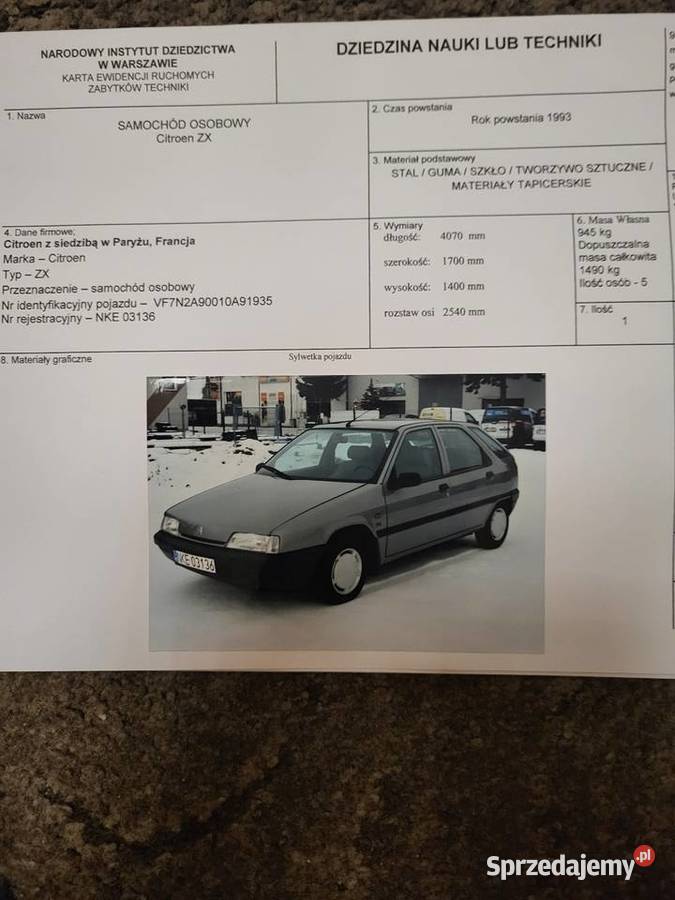 Citroen ZX 14 warmińsko-mazurskie Kętrzyn