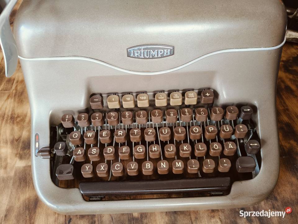Maszyna do pisania Triumph duża ciężka dekoracja Pozostałe Antyki, Sztuka, Kolekcje Sandomierz