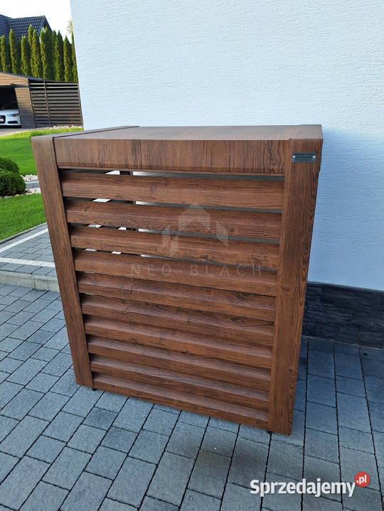 Osłona pompy ciepła 80x40x120 ciemny orzech sprzedam