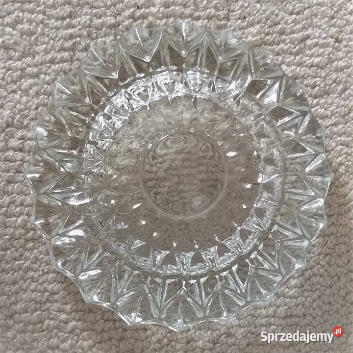 Popielnica ze szkła kryształowego Ząbkowice Warszawa