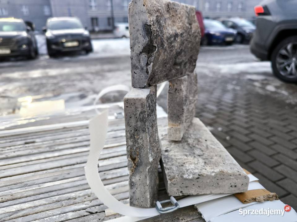 Płytki Trawertyn Silver Ash łupany FL4010x10x225