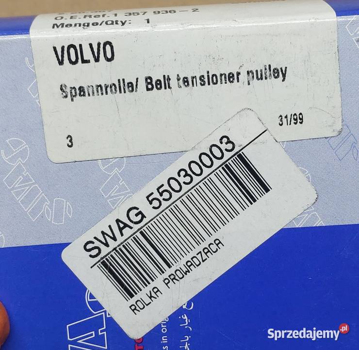 INA ROLKA NAPINACZA PASKA VOLVO 740 780 940 960 Mielęcin sprzedam