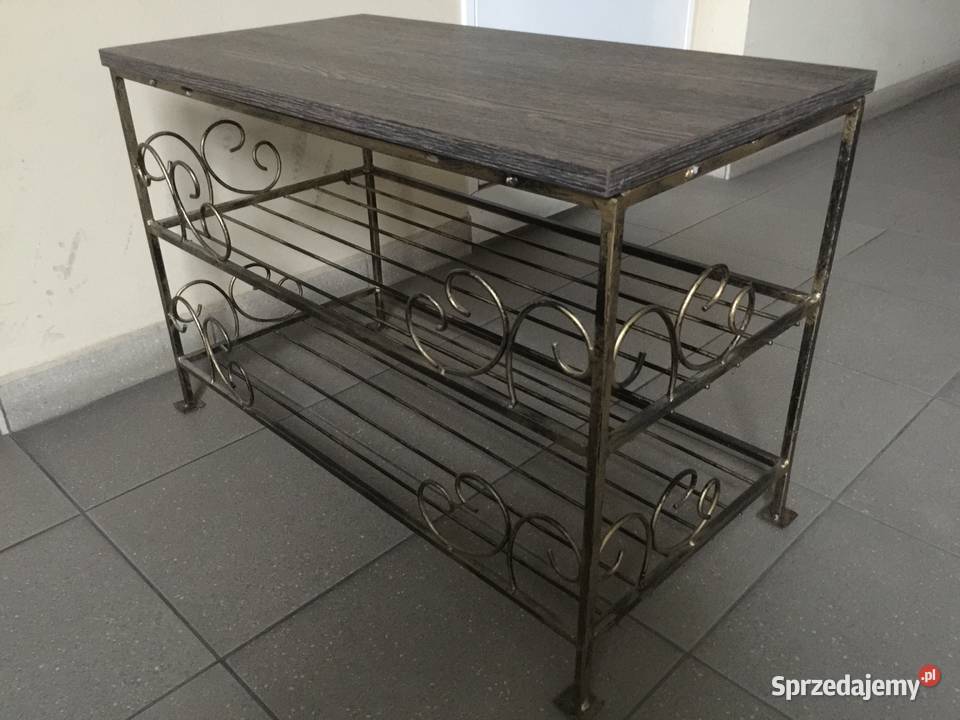 STOLIK Regał Stojący STAL Półki Metaloplastyka Wrocław