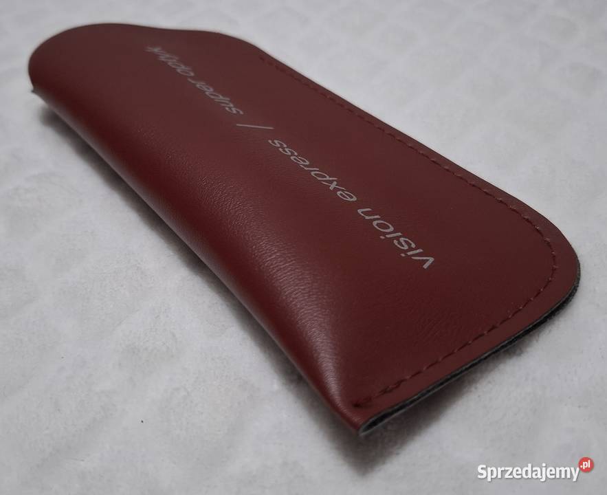 Etui na okulary brązowe 8x16 Vision Express śląskie Czeladź