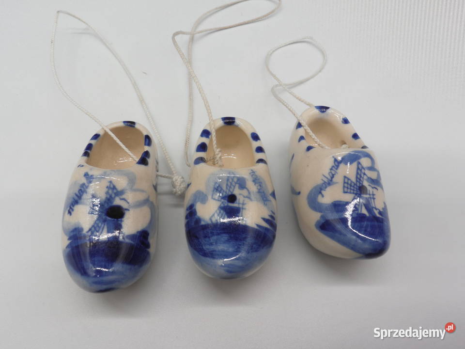 Ceramiczne Miniaturowe Chodaki Holenderskie wielkopolskie