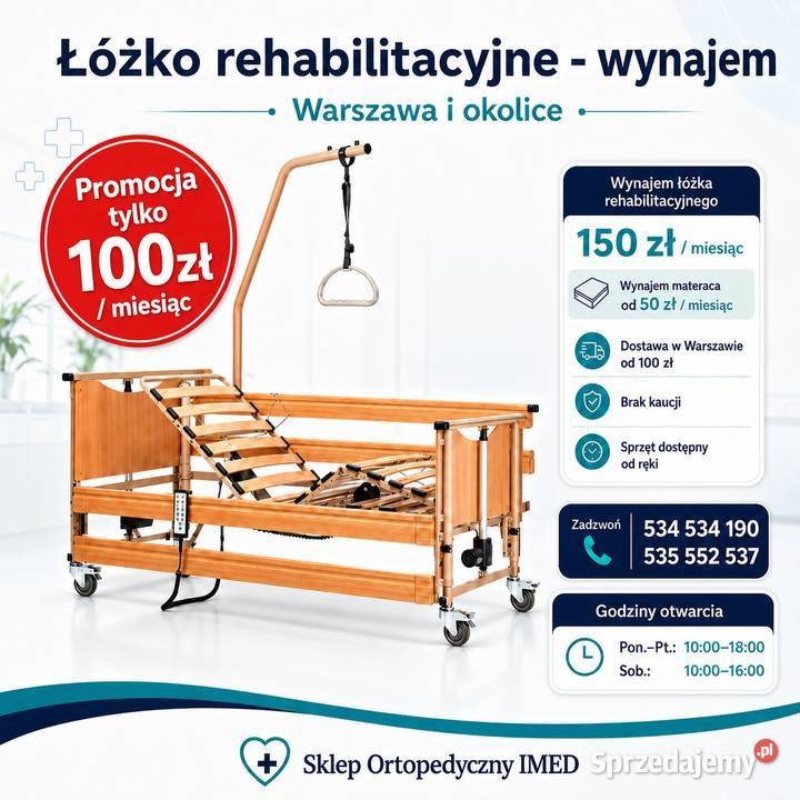 WYNAJEM SPRZĘTU REHABILITACYJNEGO WARSZAWA IMED