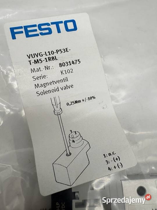 Festo VUVG L10 P53E T M5 1R8L 8031475 mazowieckie Warszawa sprzedam