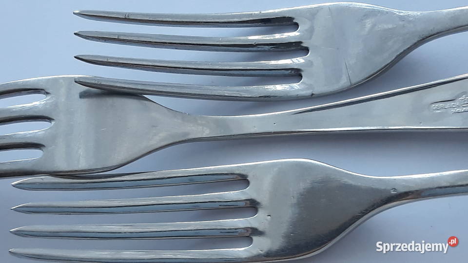 Widelce obiadowe 4 KŁOS Gerlach sztućce PRL Dąbrowa Górnicza