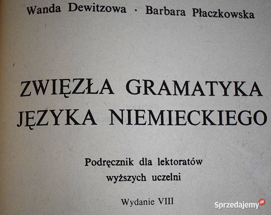 Zwięzła gramatyka języka niemieckiego Podręcznik