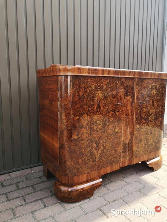 Komoda Pomocnik ARTDECO Orzech Stara Antyk Swarzędz