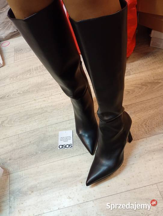 41 ASOS Design Czarne kozaki wieczorowe z Kraków