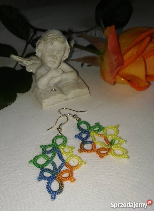 Kolczyki Frywolitkowe małopolskie