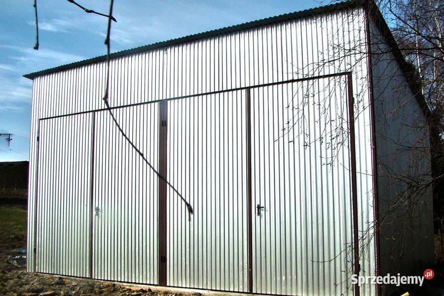 B64 Garaż Blaszany JEDNOSPADOWY GARAŻE BLASZANE Zamość sprzedam