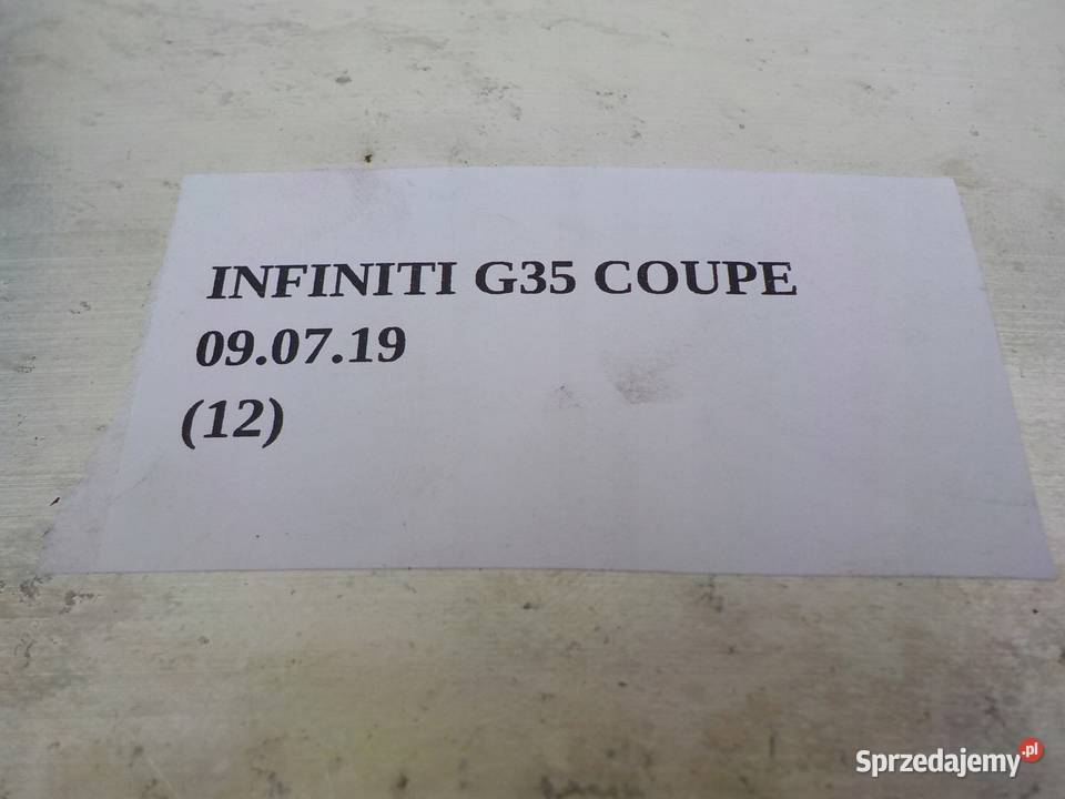 BELKA ZDERZAKA PRZÓD INFINITI G35 COUPE Karoseria Nowy Tomyśl