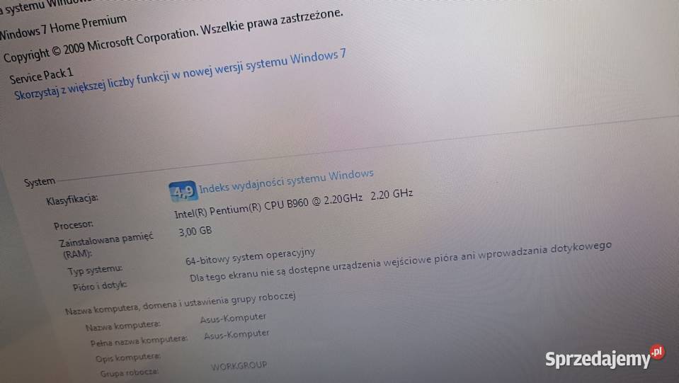 Laptop ASUS X54C Pentium Dual 3Gb Ram 500HDD Asus