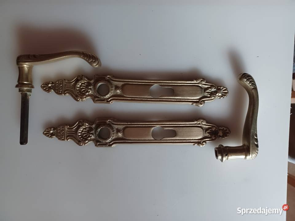 Mosiężne klamki z szyldami wielkopolskie