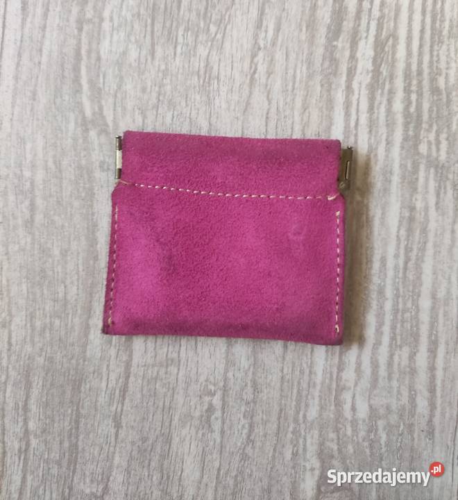 Portfel saszetka różowa rękodzieło Ekwador Jawiszowice