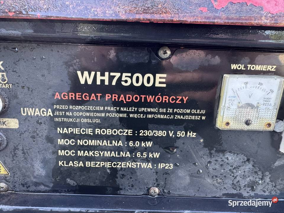 Agregat prądotwórczy trójfazowy 6 KW Łódź