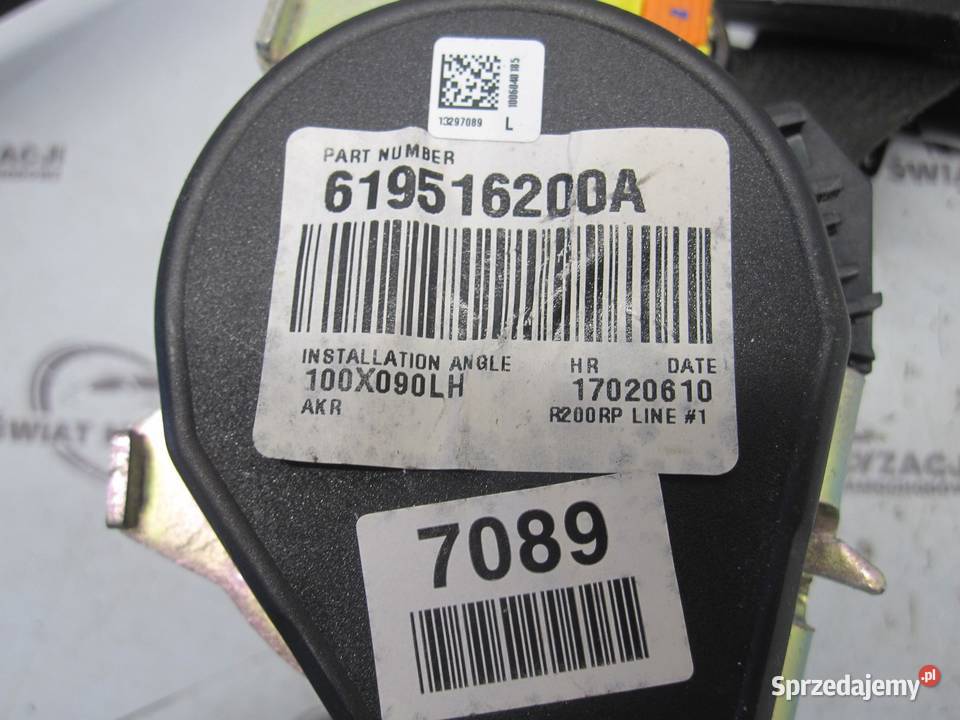 CHEVROLET CRUZE I 11r pas bezpieczeństwa lewy osobowe Pasy bezpieczeństwa Kielce