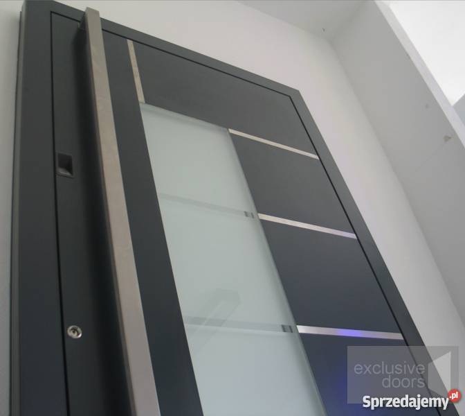 Drzwi wejściowe zewnętrzne aluminiowe Schco małopolskie