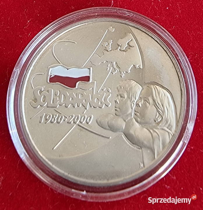 Srebrna moneta 10 zł, 20 lecie NSZZ „Solidarność”