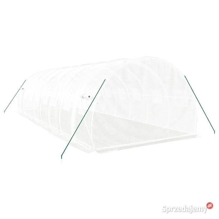 Szklarnia ze stalową ramą biała 24 m 8x3x2 m Warszawa