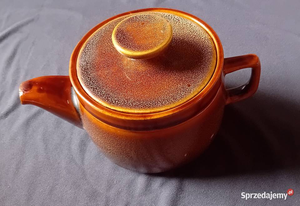 Czajniczek z zaparzaczem J 75 Mirostowice PRL Porcelana i szkło Koźminek