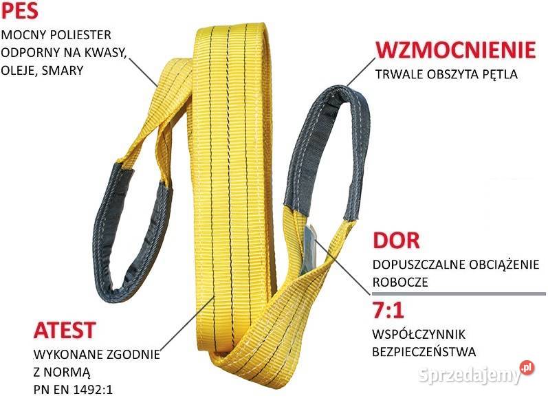 Zawiesie pasowe pętlowe 30t ZAWIESIA DŹWIGOWE śląskie