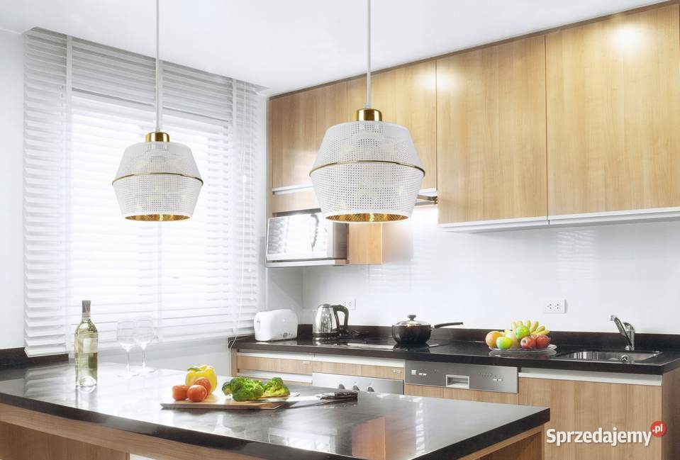 Lampa Wisząca Żyrandol Ażurowy Biały Czarny Choroszcz