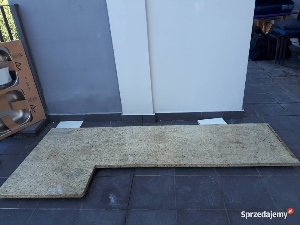 Granitowy blat kuchenny odcienie szarości Dom i Ogród Warszawa sprzedam