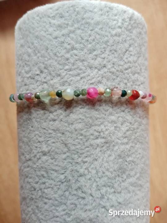 Bransoletka na rękę z kamieni naturalnych agat Kocmyrzów