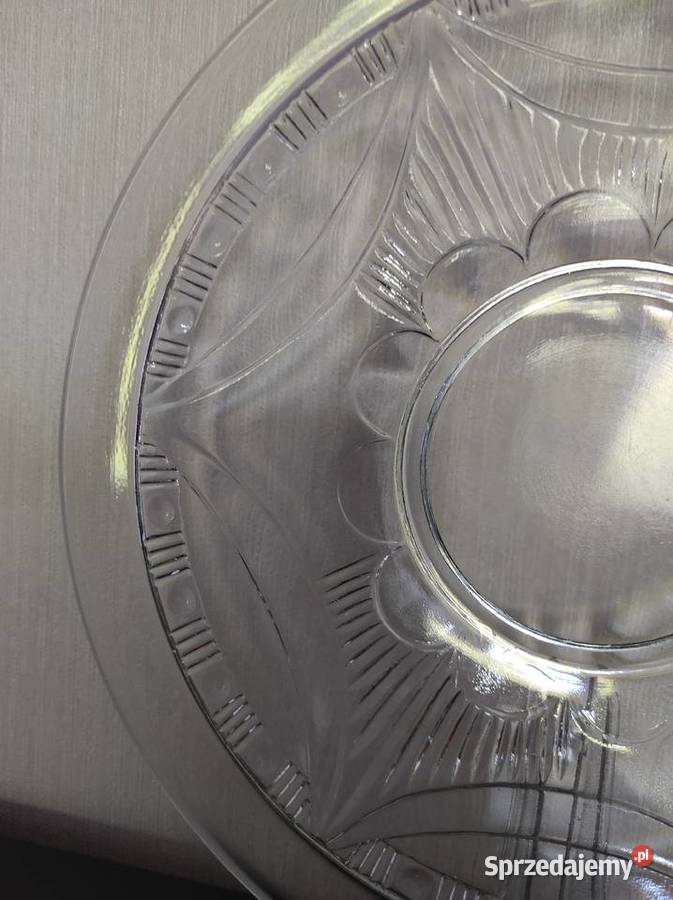 Patera talerz szkło Ząbkowice Warpechy Stare