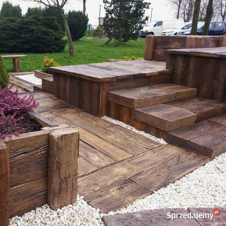 Stara Duża Decha 35 Drewniana Płyta Imitacja Gdów