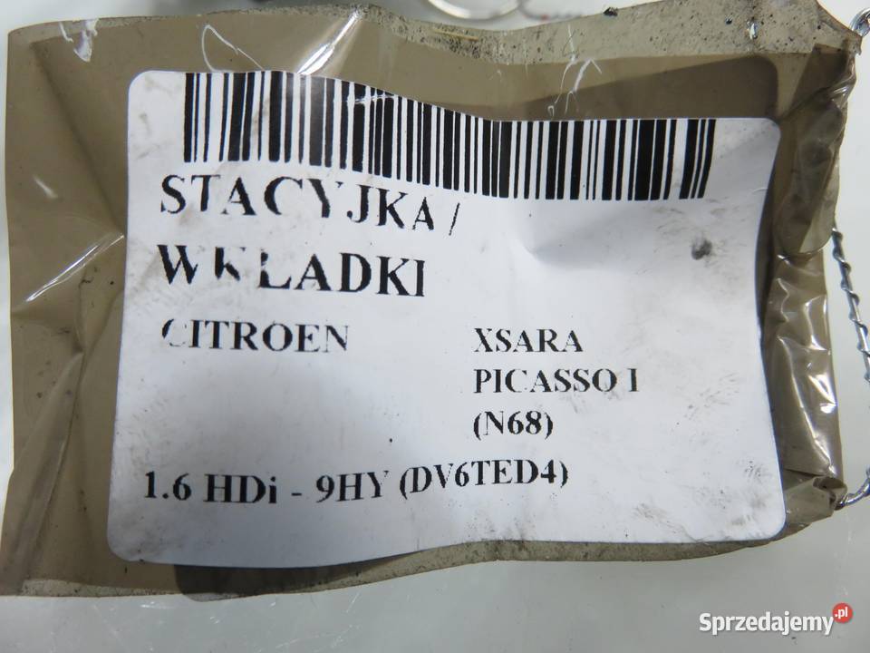 STACYJKA CITROEN XSARA PICASSO I N68 9641551180 Stacyjki i kluczyki