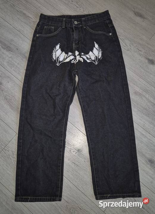 Spodnie jeansowe Baggy Y2K Streetwear M łódzkie