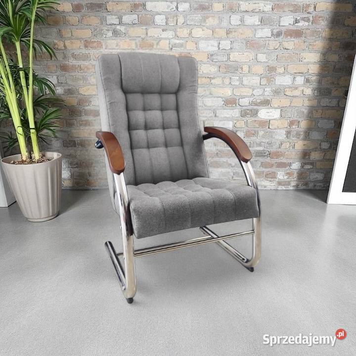 Fotel finka pikowany na metalowym stelażu różne Tarchały Małe