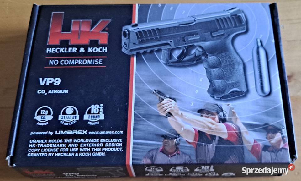 Wiatrówka HecklerKoch VP9 45 mm mazowieckie Płock sprzedam