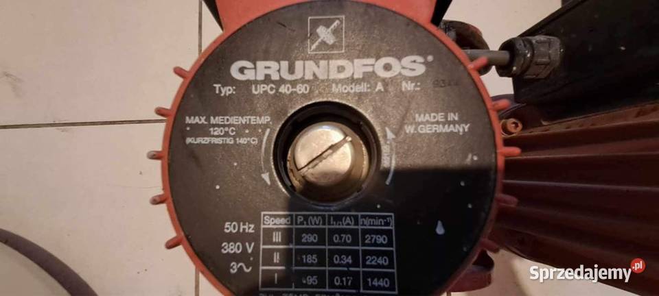 Pompa Grundfos UPC 4060 Wągrowiec