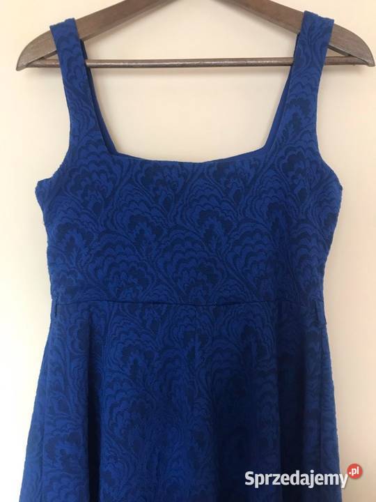 Kobaltowa sukienka na ramiączkach Hajnówka