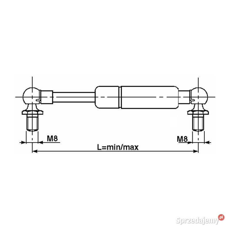 Sprężyna gazowa 305500 Deutz 4357776 05387 małopolskie Kamionna